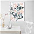 Picture of Pink and Gray Flowers II  _GroupedProduct_Rectangle_Portrait_Canvas_Framed_