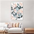 Picture of Pink and Gray Flowers II  _GroupedProduct_Rectangle_Portrait_Canvas_Framed_