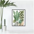 Picture of Plant Party II  _GroupedProduct_Rectangle_Portrait_Canvas_Framed_