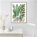 Picture of Plant Party II  _GroupedProduct_Rectangle_Portrait_Canvas_Framed_