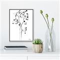 Picture of Branches Drawing _GroupedProduct_Rectangle_Portrait_Canvas_Framed_