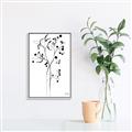 Picture of Branches Drawing _GroupedProduct_Rectangle_Portrait_Canvas_Framed_