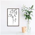 Picture of Branches Drawing _GroupedProduct_Rectangle_Portrait_Canvas_Framed_