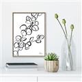 Picture of Leaves Drawing  _GroupedProduct_Rectangle_Portrait_Canvas_Framed_