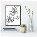 Picture of Leaves Drawing  _GroupedProduct_Rectangle_Portrait_Canvas_Framed_