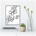 Picture of Leaves Drawing  _GroupedProduct_Rectangle_Portrait_Canvas_Framed_