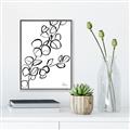 Picture of Leaves Drawing  _GroupedProduct_Rectangle_Portrait_Canvas_Framed_
