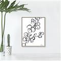 Picture of Leaves Drawing  _GroupedProduct_Rectangle_Portrait_Canvas_Framed_