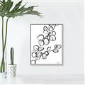 Picture of Leaves Drawing  _GroupedProduct_Rectangle_Portrait_Canvas_Framed_