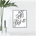 Picture of Leaves Drawing  _GroupedProduct_Rectangle_Portrait_Canvas_Framed_