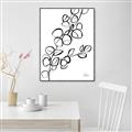 Picture of Leaves Drawing  _GroupedProduct_Rectangle_Portrait_Canvas_Framed_