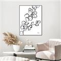 Picture of Leaves Drawing  _GroupedProduct_Rectangle_Portrait_Canvas_Framed_