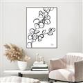 Picture of Leaves Drawing  _GroupedProduct_Rectangle_Portrait_Canvas_Framed_