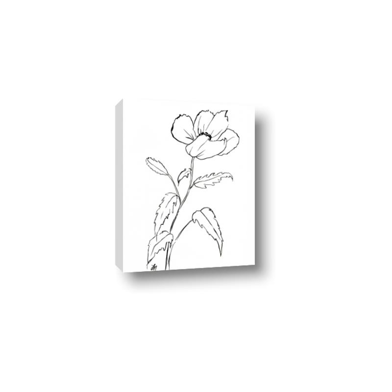 Picture of Poppy Drawing _GroupedProduct_Rectangle_Portrait_Canvas_