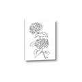 Picture of French Hydrangea Drawing _GroupedProduct_Rectangle_Portrait_Canvas_