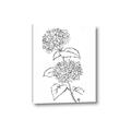 Picture of French Hydrangea Drawing _GroupedProduct_Rectangle_Portrait_Canvas_