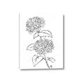 Picture of French Hydrangea Drawing _GroupedProduct_Rectangle_Portrait_Canvas_