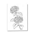 Picture of French Hydrangea Drawing _GroupedProduct_Rectangle_Portrait_Canvas_