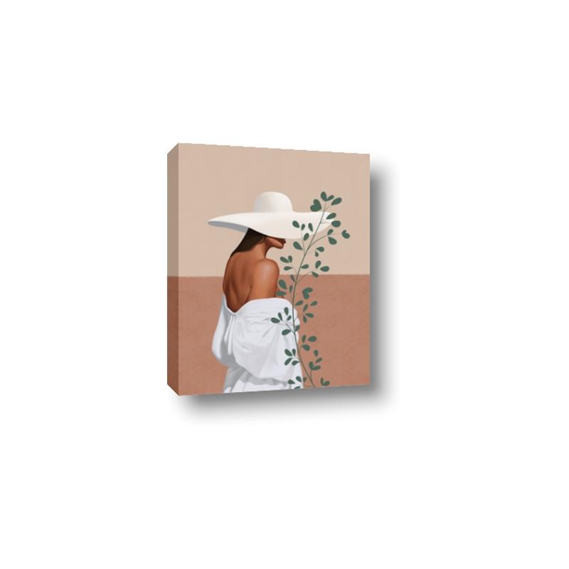 Picture of Side Fashion with Leaves _GroupedProduct_Rectangle_Portrait_Canvas_