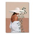Picture of Side Fashion with Leaves _GroupedProduct_Rectangle_Portrait_Canvas_