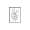 Picture of Flower Drawing _GroupedProduct_Rectangle_Portrait_Canvas_Framed_