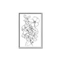 Picture of Flower Drawing _GroupedProduct_Rectangle_Portrait_Canvas_Framed_