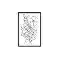 Picture of Flower Drawing _GroupedProduct_Rectangle_Portrait_Canvas_Framed_