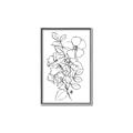 Picture of Flower Drawing _GroupedProduct_Rectangle_Portrait_Canvas_Framed_