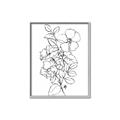 Picture of Flower Drawing _GroupedProduct_Rectangle_Portrait_Canvas_Framed_