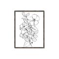 Picture of Flower Drawing _GroupedProduct_Rectangle_Portrait_Canvas_Framed_