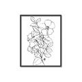 Picture of Flower Drawing _GroupedProduct_Rectangle_Portrait_Canvas_Framed_