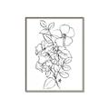 Picture of Flower Drawing _GroupedProduct_Rectangle_Portrait_Canvas_Framed_
