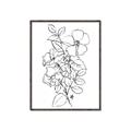 Picture of Flower Drawing _GroupedProduct_Rectangle_Portrait_Canvas_Framed_