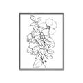 Picture of Flower Drawing _GroupedProduct_Rectangle_Portrait_Canvas_Framed_