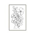 Picture of Flower Drawing _GroupedProduct_Rectangle_Portrait_Canvas_Framed_