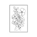 Picture of Flower Drawing _GroupedProduct_Rectangle_Portrait_Canvas_Framed_