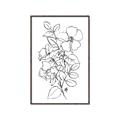 Picture of Flower Drawing _GroupedProduct_Rectangle_Portrait_Canvas_Framed_
