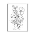 Picture of Flower Drawing _GroupedProduct_Rectangle_Portrait_Canvas_Framed_