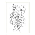 Picture of Flower Drawing _GroupedProduct_Rectangle_Portrait_Canvas_Framed_