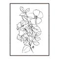 Picture of Flower Drawing _GroupedProduct_Rectangle_Portrait_Canvas_Framed_
