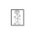 Picture of Single Hydrangea Drawing _GroupedProduct_Rectangle_Portrait_Canvas_Framed_