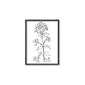 Picture of Single Hydrangea Drawing _GroupedProduct_Rectangle_Portrait_Canvas_Framed_