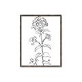 Picture of Single Hydrangea Drawing _GroupedProduct_Rectangle_Portrait_Canvas_Framed_