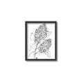Picture of Panicle Hydrangea Drawing _GroupedProduct_Rectangle_Portrait_Canvas_Framed_