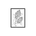 Picture of Panicle Hydrangea Drawing _GroupedProduct_Rectangle_Portrait_Canvas_Framed_