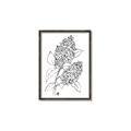 Picture of Panicle Hydrangea Drawing _GroupedProduct_Rectangle_Portrait_Canvas_Framed_