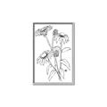Picture of Daisy Drawing _GroupedProduct_Rectangle_Portrait_Canvas_Framed_