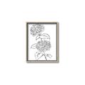 Picture of French Hydrangea Drawing _GroupedProduct_Rectangle_Portrait_Canvas_Framed_