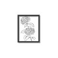 Picture of French Hydrangea Drawing _GroupedProduct_Rectangle_Portrait_Canvas_Framed_