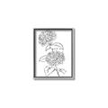 Picture of French Hydrangea Drawing _GroupedProduct_Rectangle_Portrait_Canvas_Framed_